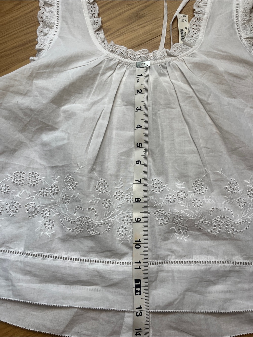 Madewell Women’s Leah Top- white size M NWT - Picture 4 of 9